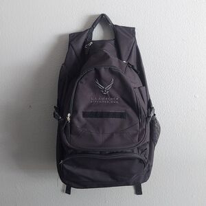 U.S. Air Force Black Backpack Laptop Travel Bag Military Tactical Style